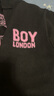 BOY LONDON【絢爛煙火】秋提花撞色大V領毛衣針織開衫N64004 黑色 S 曬單實拍圖