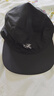 ARC'TERYX始祖鳥 AERIOS 5 PANEL CAP 男女同款 彎檐帽 黑色/極地白 S-M 曬單實(shí)拍圖