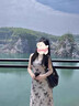 凡小如法式碎花吊帶連衣裙女夏季2025新款新中式水墨蝴蝶褶皺收腰顯瘦裙 水墨蝴蝶 XL 【建議105-115斤】 曬單實(shí)拍圖