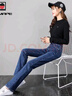 AEMAPE直筒牛仔褲女高腰2026春秋冬季新款彈力女褲寬松顯瘦褲子女裝休閑 深藍色單褲-長(cháng)褲 32 曬單實(shí)拍圖