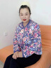 米詩(shī)德桑蠶絲中老年棉襖女冬季保暖手工碎花棉衣內膽修身加厚絲棉棉服 可脫卸松果印花棉衣 4XL 127至134斤 曬單實(shí)拍圖