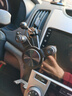不擋空調(diào)出風(fēng)口豎向避風(fēng)車(chē)載手機(jī)支架車(chē)用導(dǎo)航固定支撐架金屬夾子 黑色 曬單實(shí)拍圖