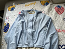 百圖betu女裝2025夏季新款時(shí)尚防曬服連帽舒適防曬衣短外套女2503T67 藍(lán)色 S 曬單實(shí)拍圖