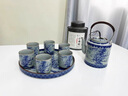 澤名家青花瓷茶壺茶杯套裝家用陶瓷功夫茶具一壺六杯大容量客廳冷涼水壺 青花瓷【喜上眉梢-提梁壺】 曬單實(shí)拍圖