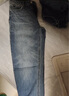 Lee411舒適高腰小直腳藍色日常休閑女士牛仔褲潮流 曬單實(shí)拍圖