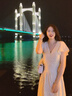 JZDZ法式氣質v領波點連衣裙子女夏季2025新款小飛袖海邊度假收腰長裙 波點裙【今年流行/氣質/冷淡風/ M 45/55kg 曬單實拍圖