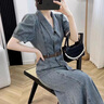 莫代爾設(shè)計(jì)感牛仔連衣裙2025夏季新款韓版遮肚子顯瘦感時(shí)尚薄款長(zhǎng)裙 牛仔裙 XL 125-135斤 曬單實(shí)拍圖
