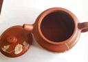 暢陶宜興紫砂壺原礦朱泥傳統純全手工德鐘泡茶壺茶具套裝泥繪版 200cc 泥繪德鐘單壺 200ml 曬單實(shí)拍圖