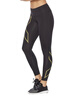 2XU Light Speed系列壓縮長(cháng)褲 MCS中腰健身褲女專(zhuān)業(yè)馬拉松運動(dòng)緊身褲 黑/金色反光logo S 曬單實(shí)拍圖