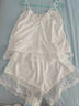 TULX睡衣女夏季純欲辣妹感網(wǎng)紅風(fēng)吊帶短褲2024新款家居服套裝女款 白色WB2336  [s26]【梭織棉】 L 100-120斤 曬單實(shí)拍圖