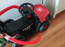 babypure shine兒童電動(dòng)車(chē)手推車(chē)四輪遙控越野車(chē)小孩充電男女寶寶玩具車(chē)可坐人 紅雙驅(qū)遙控大電音樂(lè)推把+禮包 曬單實(shí)拍圖
