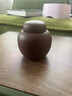紫來(lái)順宜興原礦小號醒茶罐二兩裝普洱散茶存放罐精品紫砂罐老白茶儲茶罐 紫泥蛋包罐 曬單實(shí)拍圖