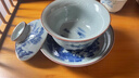 四方亭蓋碗茶杯高足三才茶碗青花瓷景德鎮單個(gè)高檔茶具中式古典中國風(fēng) 國韻清軒蓋碗-牡丹 曬單實(shí)拍圖