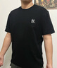 美職棒（MLB）官方 短袖女裝春夏季新款情侶上衣男士半袖服純色圓領七夕節(jié)禮物 紐約洋基隊/黑色 L 175/96A 曬單實拍圖