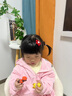 BARY REEF寶寶發(fā)夾嬰兒胎毛BB夾不傷發(fā)汗毛夾兒童發(fā)卡夾子發(fā)飾嬰幼兒頭飾品 紅色花朵5件套 曬單實(shí)拍圖