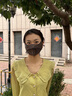 北極絨冰絲防曬口罩女夏季透氣防紫外線(xiàn)薄款3D立體網(wǎng)紅遮陽(yáng)護眼角面罩潮愛(ài)心A標黑色(防曬款) 曬單實(shí)拍圖