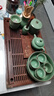 唐豐（TANGFENG）茶具原木茶托盤柯木功夫茶盤實木茶臺蓄水接水管雙用式瀝水茶臺 荷香幽夢-棕 曬單實拍圖