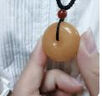 株歆云南黃龍玉雞油黃平安扣吊墜玉石懷古項(xiàng)鏈男女款掛件玉佩珠寶玉器 曬單實(shí)拍圖