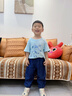 兒童褲子男童防蚊褲2025夏季薄款萊賽爾纖維牛仔褲中大童男孩長褲 23006款深藍色 110 曬單實拍圖