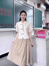 吻璦（wenai）連衣裙女裝2025年夏季新款裙子夏天夏季新款新中式國風氣質(zhì)女裝高 套裝 L 【建議110-120斤】 曬單實拍圖