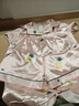 莫代爾睡衣冰絲寬松卡通套裝開衫短袖短褲夏季女士家居服可外穿年輕 SCX盈盈黃梨香-雙短 XL (120-138斤) 曬單實(shí)拍圖