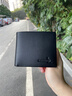 袋鼠錢(qián)包男士2026新款真皮錢(qián)夾短款牛皮夾卡包皮包老公生日禮物送爸爸 光面款-黑色【燙印標】 曬單實(shí)拍圖