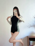熱浪長(zhǎng)袖泳衣女2025新款連體競(jìng)速專用游泳顯瘦遮肚平角泡溫泉泳裝專業(yè) 曬單實(shí)拍圖