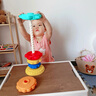 彩虹塔旋轉(zhuǎn)疊疊樂寶寶嬰幼兒可啃咬轉(zhuǎn)轉(zhuǎn)塔1一2歲兒童早教益智玩具 【大號/六層】彩虹塔疊疊樂 曬單實拍圖