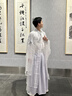 原創(chuàng  )正品【扶?！课簳x漢服白色男女同款春夏繡花古風(fēng)仙氣飄逸套裝 全套（大袖衫里衣外衣裙子護腕） XL 曬單實(shí)拍圖
