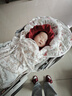 小屁孩兒夢(mèng)游仙境女寶寶紅色衣服秋裝嬰兒連體衣春秋款嬰幼兒秋季滿月百天公主爬服 紅色連體衣#滿月百天服# 66cm#建議11-15斤# 曬單實(shí)拍圖