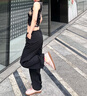 FitonTon褲子夏季女新款美式工裝褲高級(jí)感褲子速干薄款寬松闊腿直筒休閑褲 曬單實(shí)拍圖