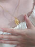 周大生黃金吊墜足金項(xiàng)鏈愛心小天使送寶寶女友老婆七夕情人節(jié)生日禮物 可代寫賀卡#勿拍 曬單實(shí)拍圖