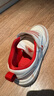 阿迪達(dá)斯（adidas）童鞋25春季新年限定款女小童云朵底魔術(shù)貼休閑運(yùn)動(dòng)鞋 JR3356白/紅 曬單實(shí)拍圖