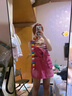 DGOV牛仔背帶裙女夏小個(gè)子多巴胺穿搭套裝樹莓粉休閑減齡工裝短裙套裝 彩虹背心 S 推薦100斤內(nèi) 曬單實(shí)拍圖