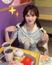 茉衣雅（MOYIYA）LBTUPR 撫蝶薄荷白巧夏水手服JK制服女日系校供顯瘦百褶裙套裝 套裝【短袖上衣+下裙55CM+領結】 M 曬單實拍圖