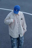 洛科馳春夏季燈芯絨襯衫男外套秋季穿搭一整套高級感痞帥男裝青少年套裝 卡其色襯衫+長袖白T+黑灰牛仔褲 XL 建議110-140斤【送項鏈哦 曬單實拍圖