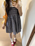 EPET藍(lán)色格紋抹胸背心連衣裙子女夏季2025新款小個(gè)子兩穿半身裙a字裙 藍(lán)格裙 M 45/55kg 曬單實(shí)拍圖