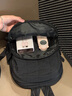BAGSMART迷你雙肩包女輕便旅行通勤小眾設(shè)計小背包雙肩包旅行包書包初中生 炭黑 曬單實拍圖