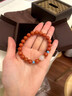 紀梵蒂 GEFIODEY天然涼山南紅瑪瑙手鏈柿子紅滿(mǎn)肉手串送女友老婆本命年生日禮物 平安如意南紅手鏈【8mm】 曬單實(shí)拍圖
