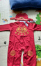 優(yōu)娜逗滿月嬰兒衣服男女寶寶連體衣百天周歲刺繡春秋款新年禮服拜年套裝 長命鎖春秋款+狀元帽+福襪034 59cm 曬單實拍圖