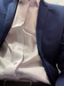 羅蒙（ROMON）西服套裝男秋冬季商務(wù)修身西裝男士正裝結(jié)婚伴郎禮服 藏青色 3XL  曬單實(shí)拍圖