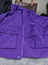 雪中飛兒童外套春裝新款中大女童潮酷夾克男童紫色學(xué)院風(fēng)上衣戶(hù)外防風(fēng)衣 紫色 170 曬單實(shí)拍圖