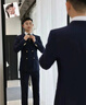 休塔布雷澤藏青色雙排扣西服套裝男商務(wù)正裝英倫風(fēng)新郎宴會(huì )禮服西裝薄 布雷澤藏青色【單西】 L 【48A】 拍下可備注褲子碼數 曬單實(shí)拍圖
