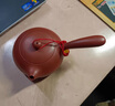 泱青韻紫砂壺宜興日式茶具側把茶壺全手工正品紫泥橫把唐羽壺 朱泥款唐羽壺 180ml 曬單實(shí)拍圖