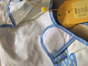 檸檬寶寶寶寶罩衣兒童吃飯圍兜反穿衣 冷煙島嶼藍 90 曬單實(shí)拍圖