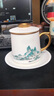 鳳陶凰（FENG TAO  HUANG）故宮文創(chuàng)茶杯陶瓷個(gè)人辦公水杯茶水分離個(gè)人專用國風(fēng)中秋定制刻字 素?zé)k公杯-千里江山 200mL(含)-400mL(含) 曬單實(shí)拍圖