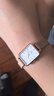 丹尼爾惠靈頓（DanielWellington）dw手表女 復古小方表石英女士手表歐美腕表 七夕情人節(jié)禮物送女友 小方塊白盤-玫金鋼帶-DW00100431 曬單實拍圖
