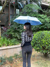 左都（ZUODU）遮陽(yáng)傘加大號防曬防紫外線(xiàn)彩膠大花太陽(yáng)傘女晴雨兩用折疊便攜雨傘 【柔芍】插畫(huà)彩膠upf50+晴雨兩用 曬單實(shí)拍圖