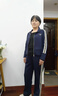 雅鹿媽媽春秋運(yùn)動(dòng)套裝時(shí)尚洋氣中老年婦女秋季衣服薄款外套50歲兩件套 卡其 3XL (建議110-125斤) 曬單實(shí)拍圖