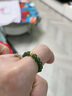 小米星《春時(shí)敘》和田玉碧玉菠菜綠色小米珠戒指女翡翠玉石戒環(huán)新中式 碧玉18K金戒指(彈力繩)《春時(shí)敘 S碼港號12 曬單實(shí)拍圖